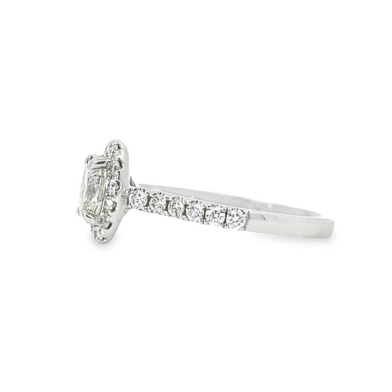 Oval Diamond Halo Ring Troy O Brien Fine Jewellery