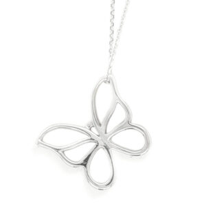 White Gold Butterfly Pendant