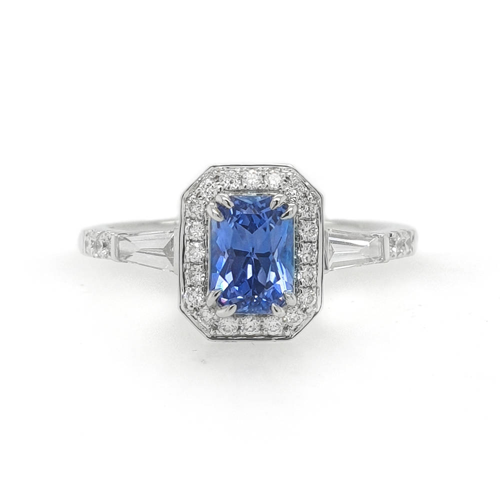 Elegant Sapphire and Diamond Ring