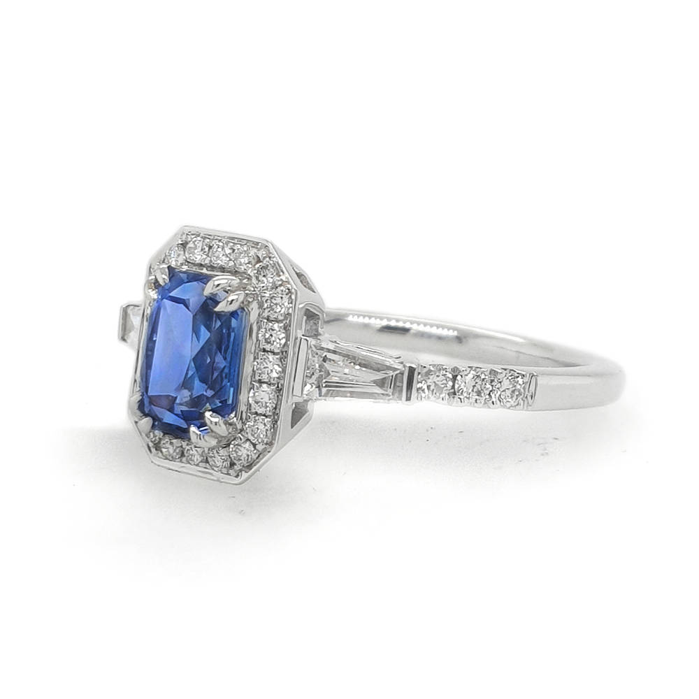 Elegant Sapphire and Diamond Ring