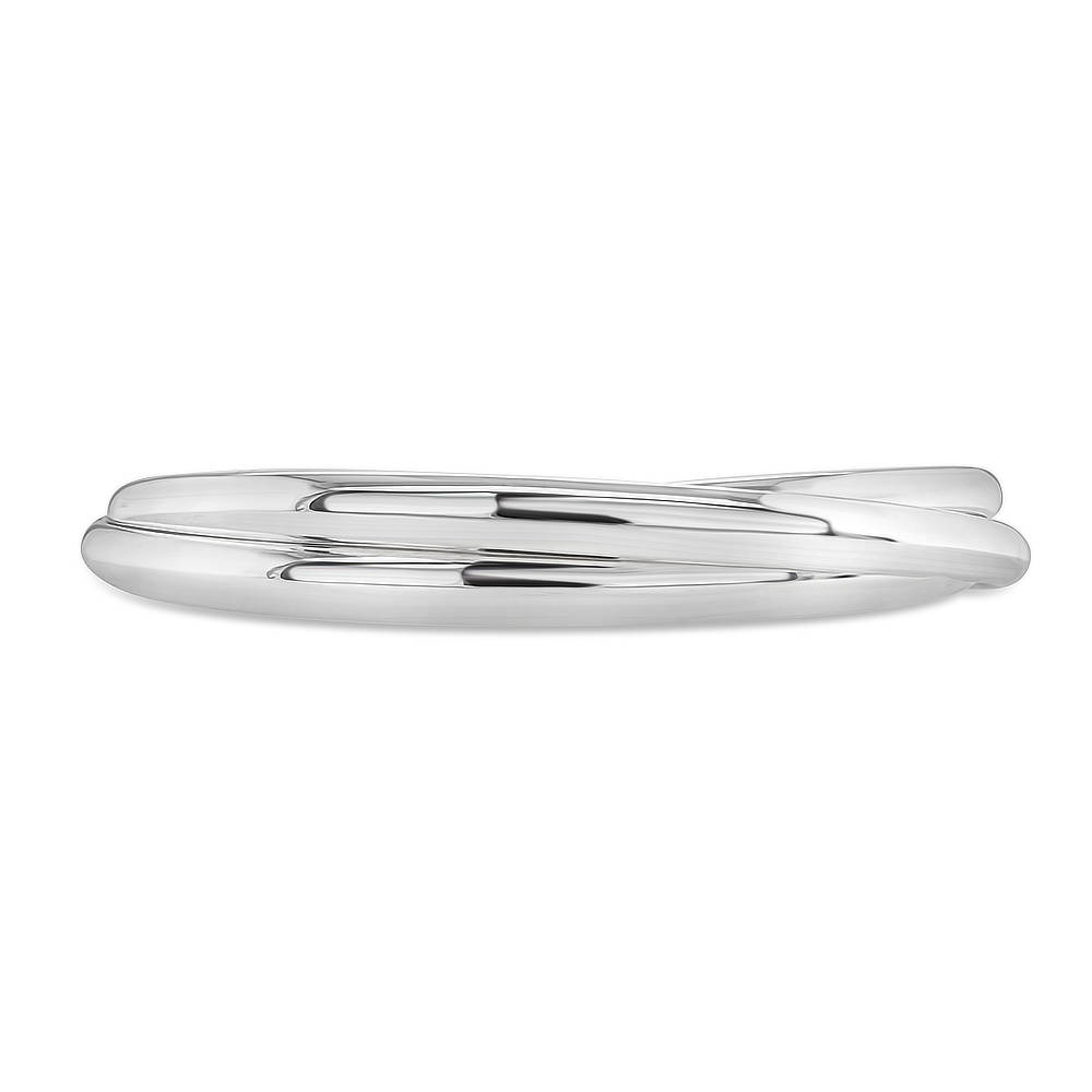 Solid Sterling Silver Russian Bangle