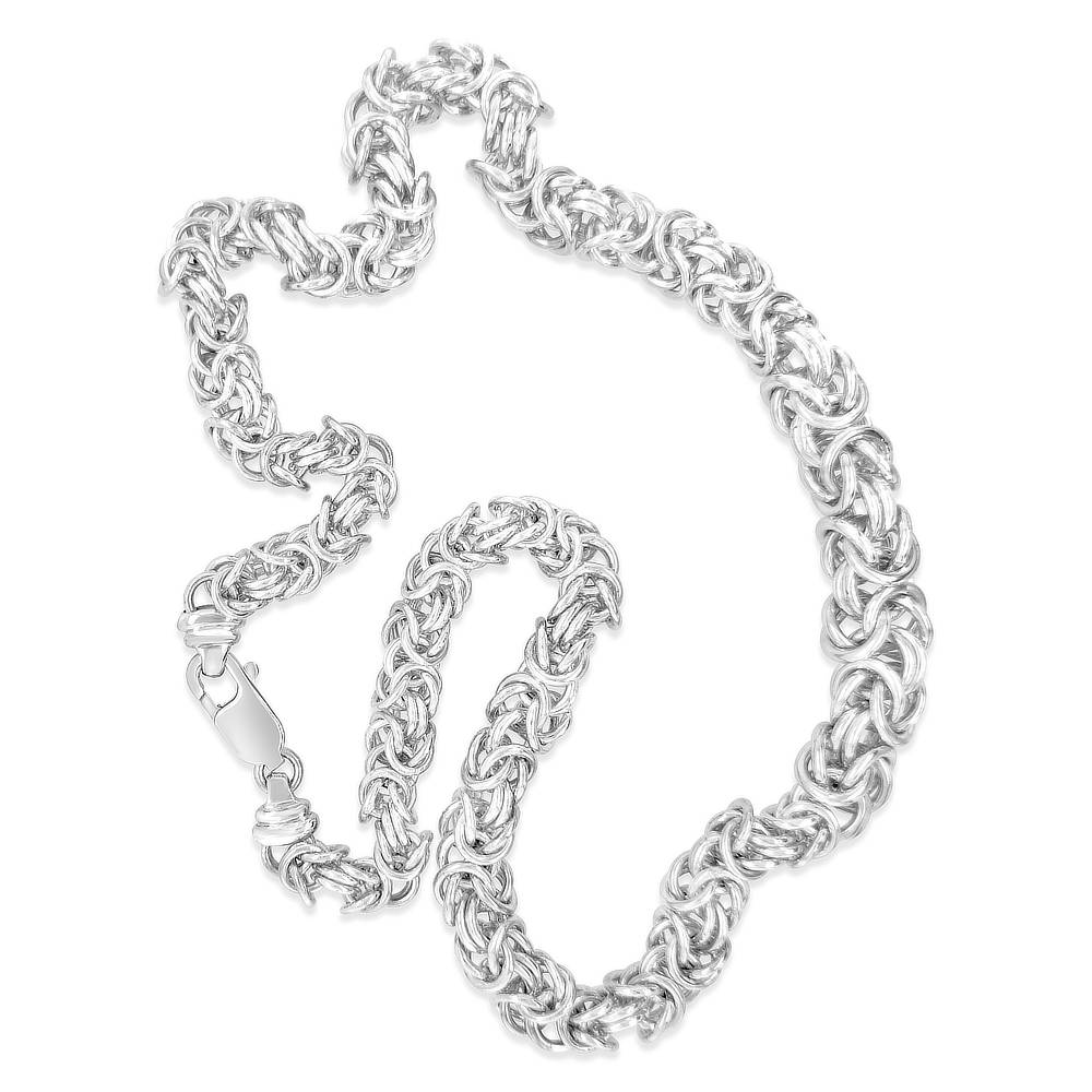 Handmade Byzantine Silver Necklace