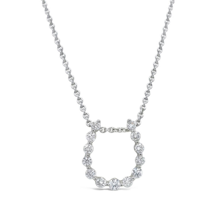 Diamond Horseshoe Pendant - Troy O'Brien Fine Jewellery