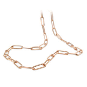Rose Gold ‘Paperclip’ Necklace