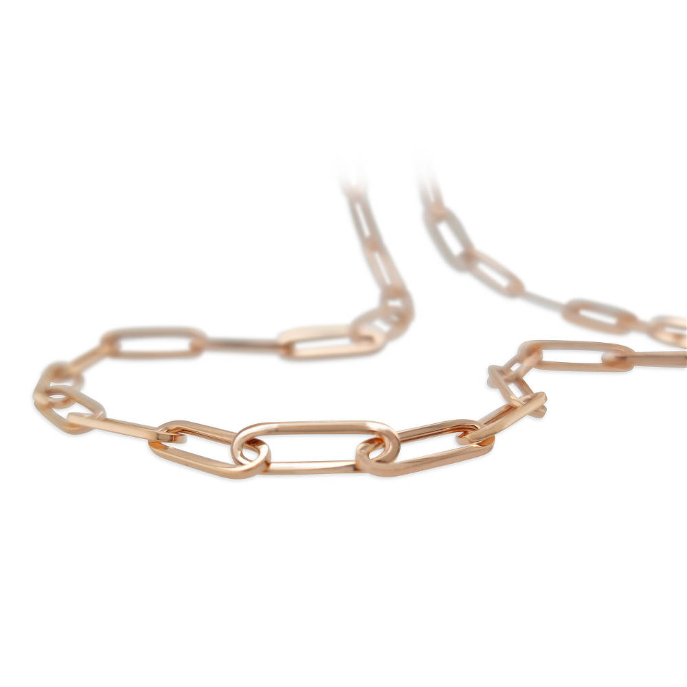 Rose Gold ‘paperclip’ Necklace