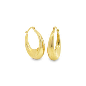 9ct Yellow Gold Bulbous Hoops