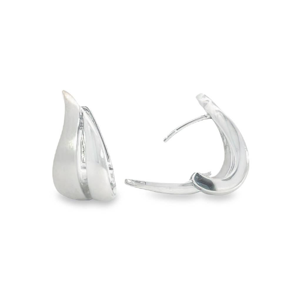 Silver Flame Earrings