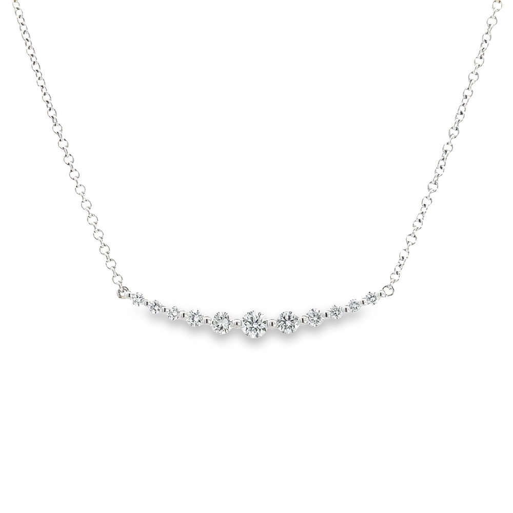 Diamond Bar Necklace - Troy O'Brien Fine Jewellery