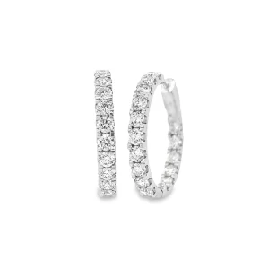 Inside – Outside Diamond Set Hoops