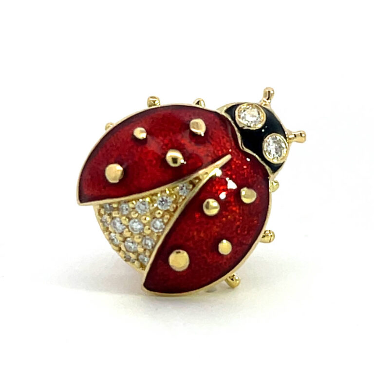 18ct Ladybird Tie-pin / Brooch