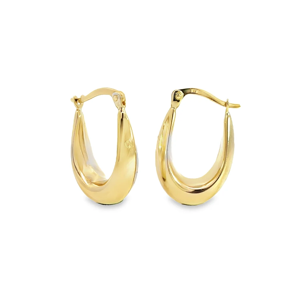 Yellow Gold Tapered Earrings
