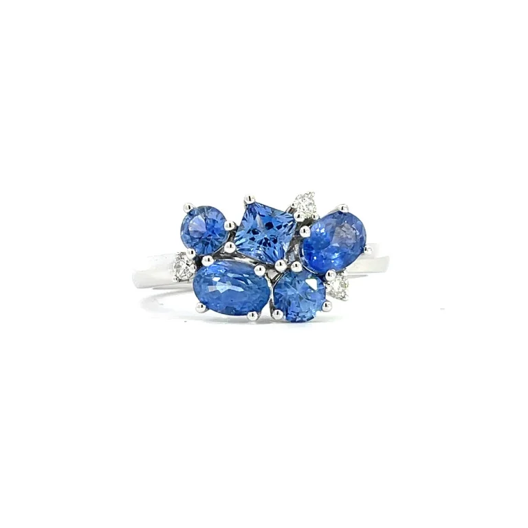Sapphire Scatter Ring
