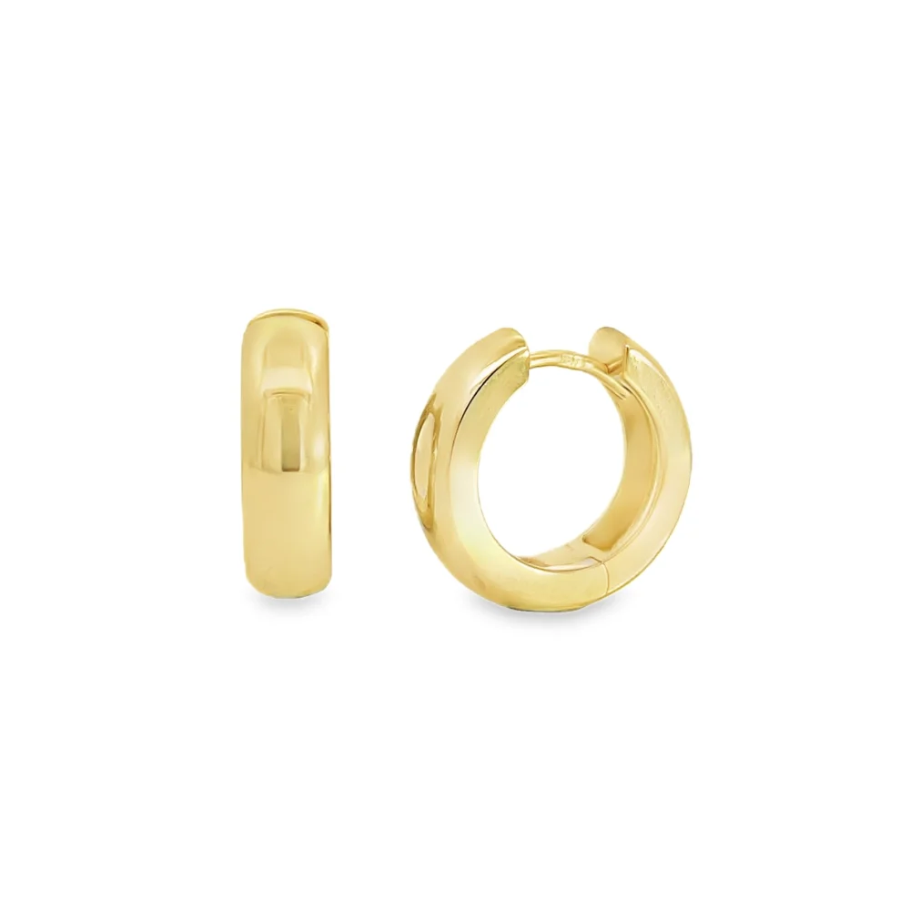 Bruening Yellow Gold Huggies