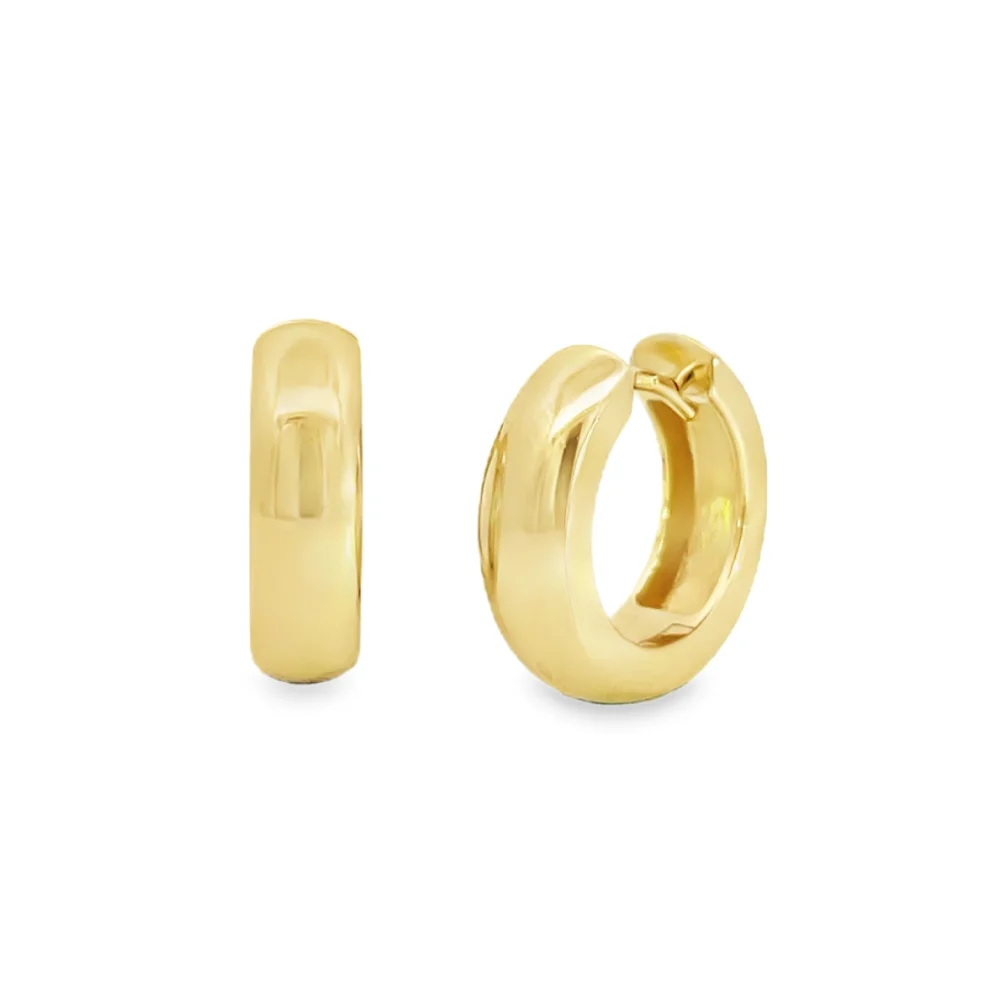 Bruening Yellow Gold Huggies