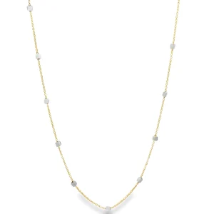 18ct 2-Tone Satellite Chain