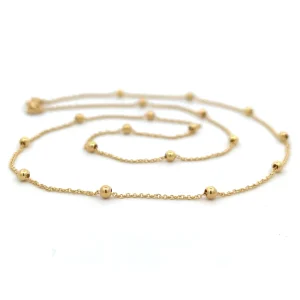 18ct Yellow Gold Satellite Chain