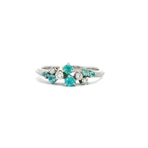 Paraiba Tourmaline and Diamond Ring