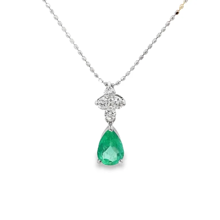 Emerald and Diamond Pendant