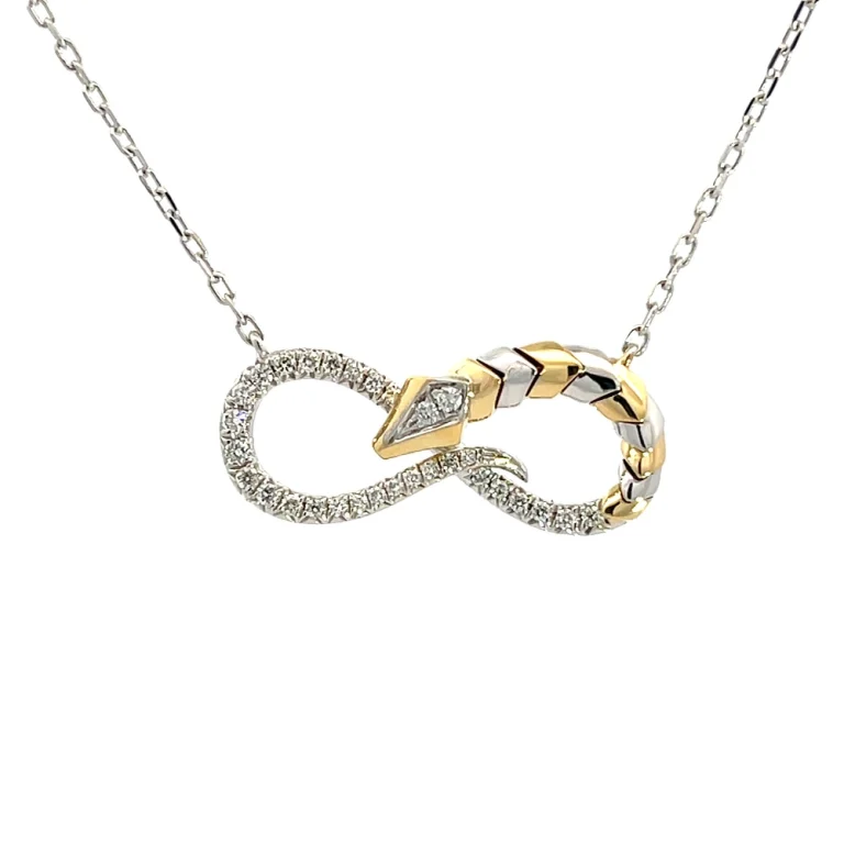 Snake Infinity Pendant