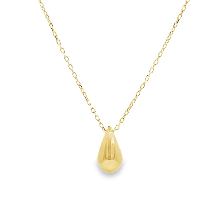 Yellow Gold Tear Drop Pendant