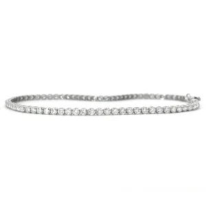 Beautifully Fine Diamond Tennis Bracelet