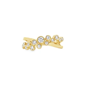 Diamond Cross-Over Ring