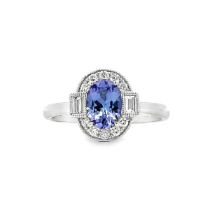 Tanzanite and Diamond Ring