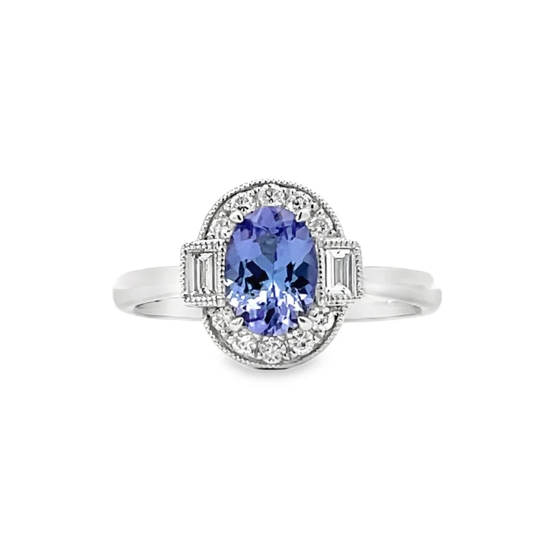 Tanzanite and Diamond Ring