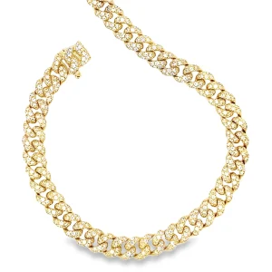 Diamond Set Curb Bracelet