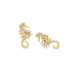 Seahorse Diamond Set Earrings