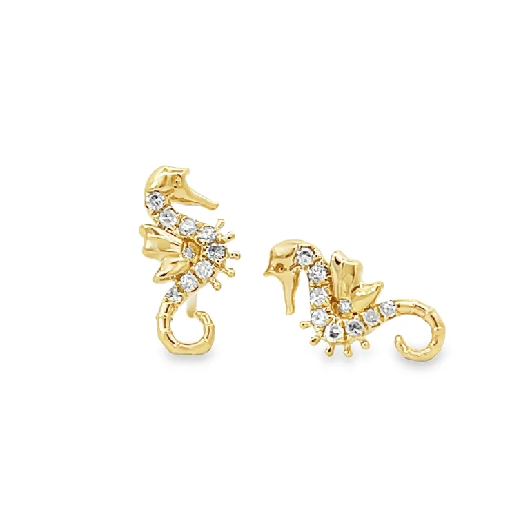 Seahorse Diamond Set Earrings