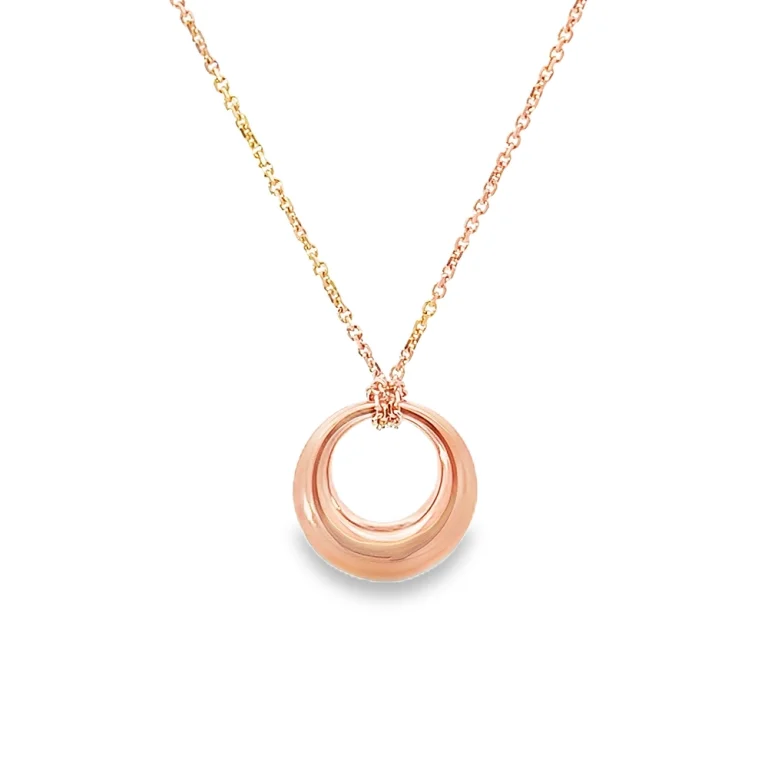 9ct Rose Gold Donut Pendant