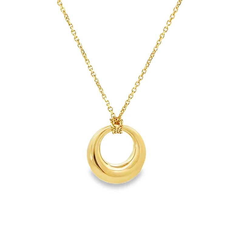 9ct Yellow Gold Donut Pendant