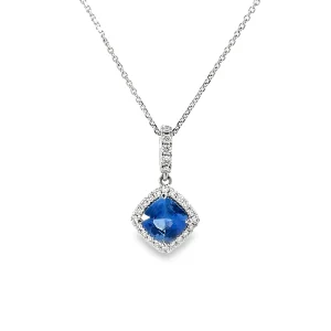 Sapphire and Diamond Pendant