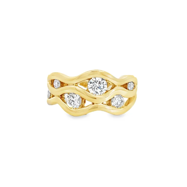 Diamond Wave Ring