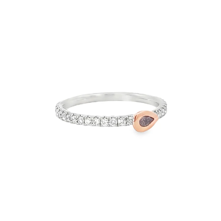 Pink and White Diamond Band