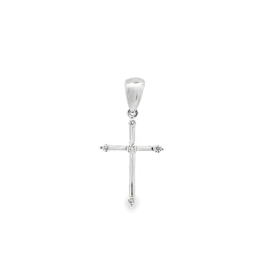 White Gold Diamond Cross