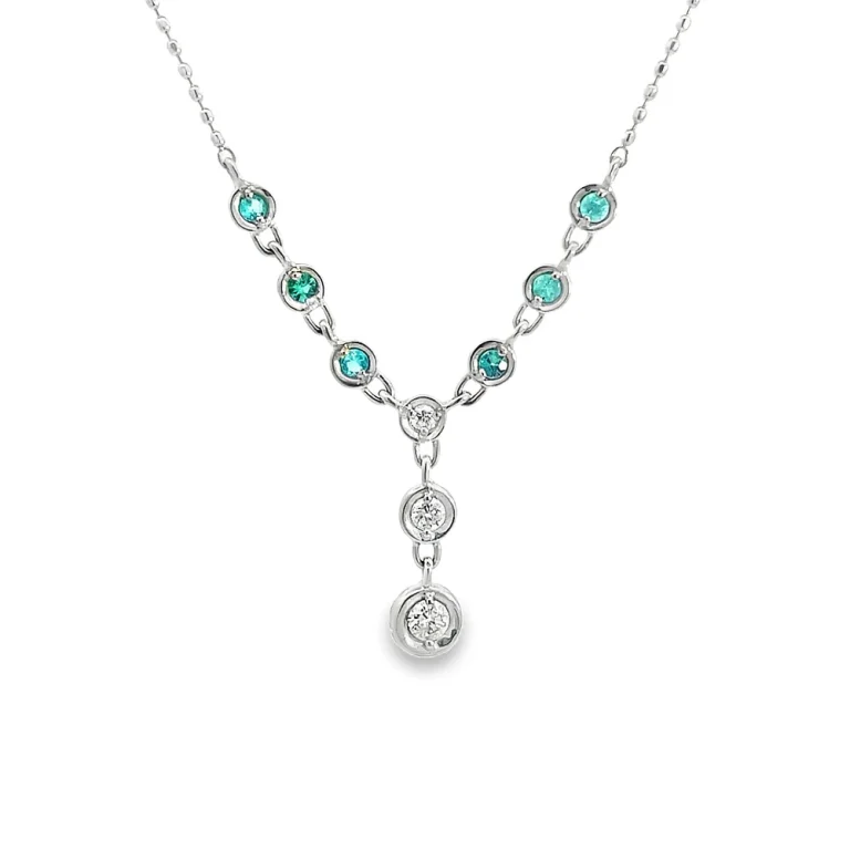 Fine Paraiba Tourmaline Waterfall Necklace