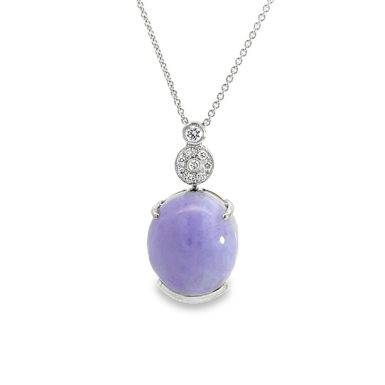 Lavender Jade Pendant