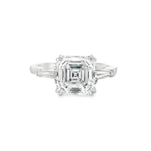 Asscher Cut Diamond Ring
