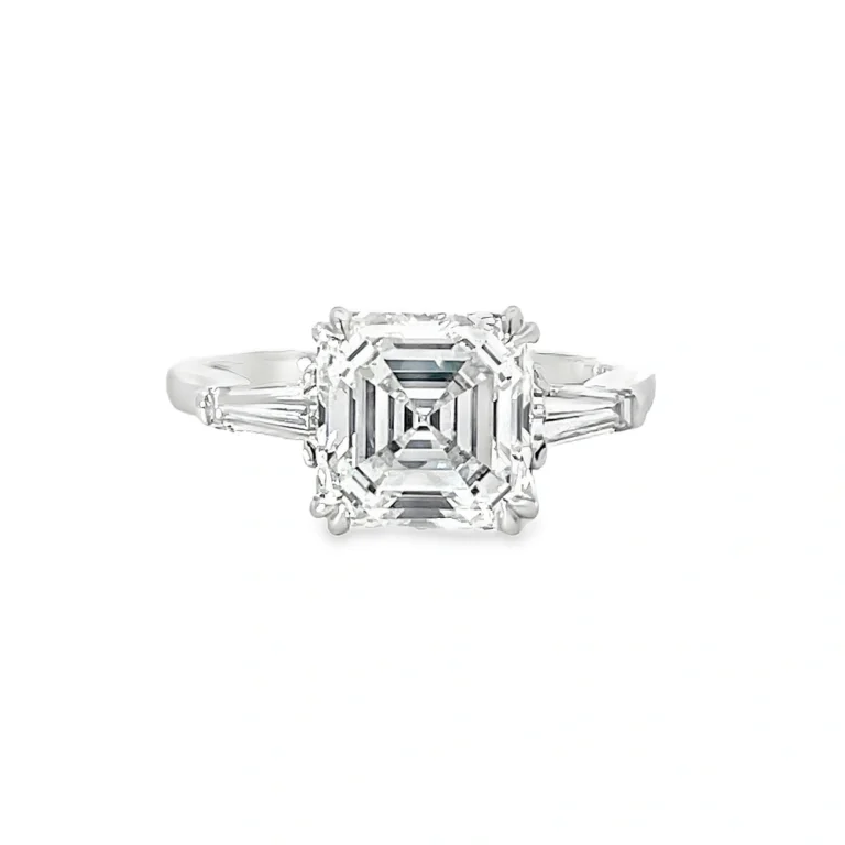 Asscher Cut Diamond Ring