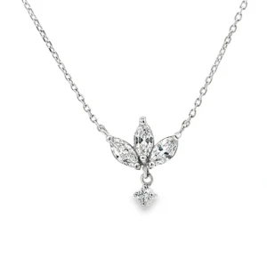 Diamond Fleur-de-lis Pendant