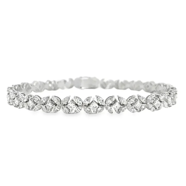 White Gold Butterfly Diamond Bracelet