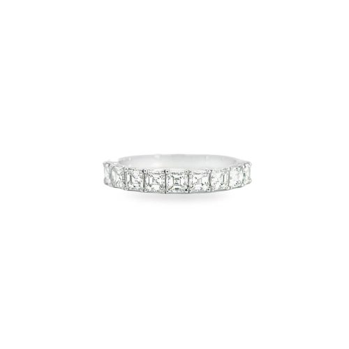 18ct Asscher Diamond Band