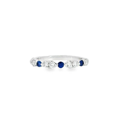 18ct Sapphire and Diamond Melody Band