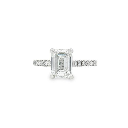2.10ct Emerald Cut Lab Grown Diamond Ring