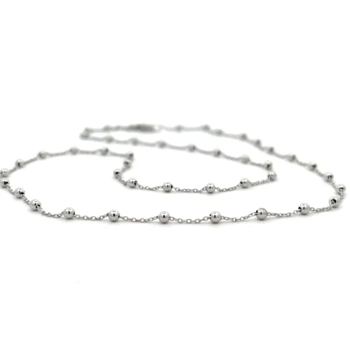 8ct White Gold Satellite Chain