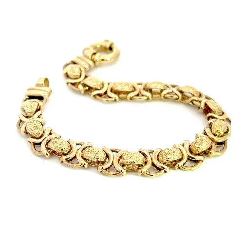 9ct Gold Fancy Link Bracelet