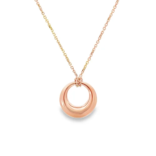 9ct Rose Gold Donut Pendant