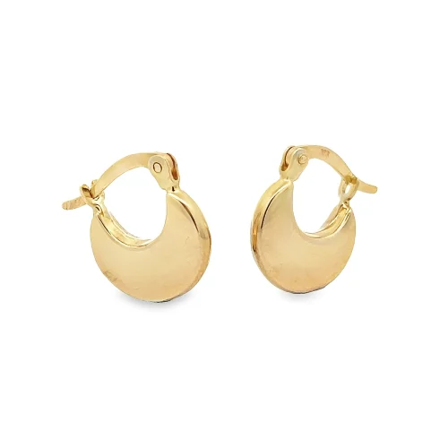 9ct Yellow Gold Disc Earrings